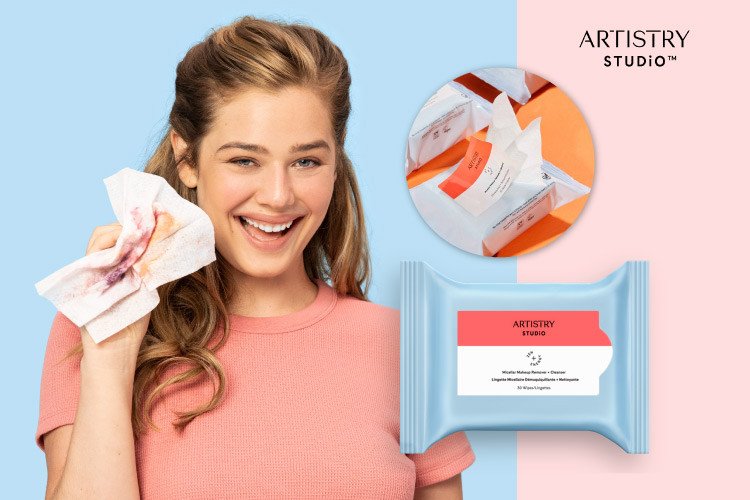 Мицеллярные салфетки для снятия макияжа Artistry Studio